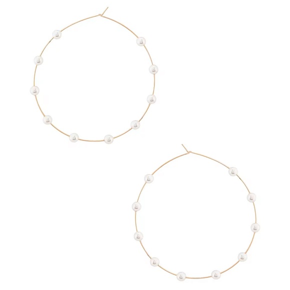 Lili Claspe Jewelry - Lili Claspe Molly Pearl Hoops